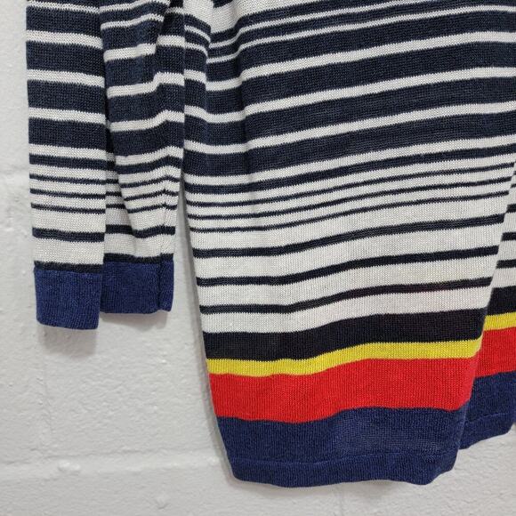 Anne Klein Striped Linen Blend Sweater Large Coast Nautical 799 - Picture 6 of 9